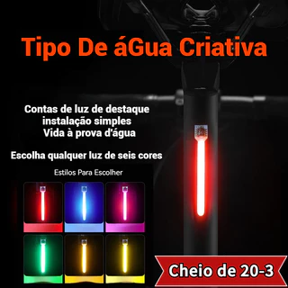 As luzes traseiras LED da bicicleta podem ser impermeáveis, de longa duração, carregamento USB