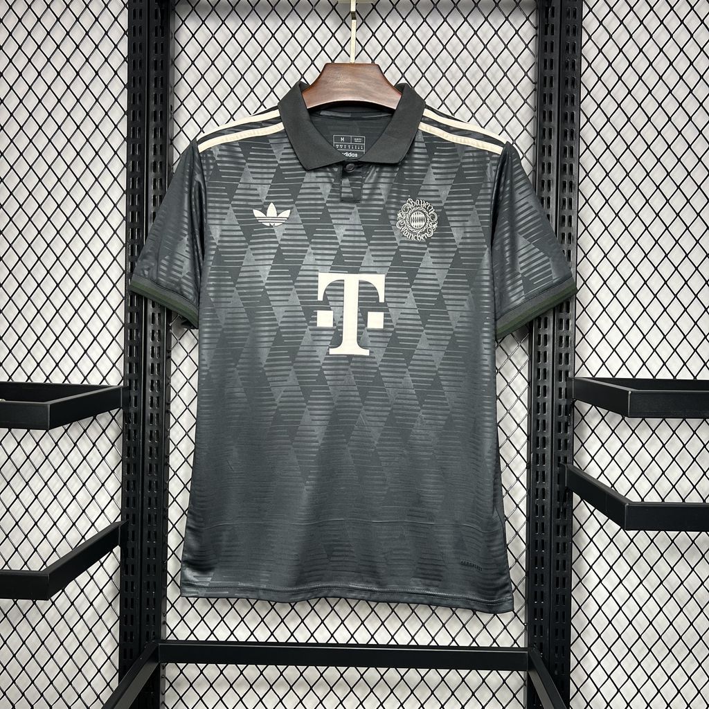 Camisa esportiva de futebol cinza escuro edição especial 24/25 8IHO