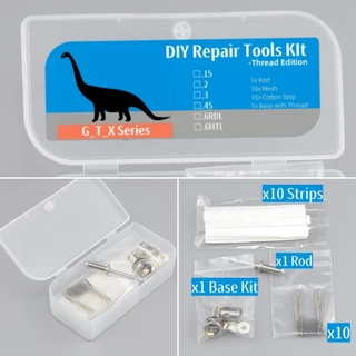 GTX Compatível Reconstruir 0.15 . 2 3 45 6 Malha Reciclável Kit De Ferramentas De Reparo De Bobina RBK Conjunto De Base De Rosqueamento