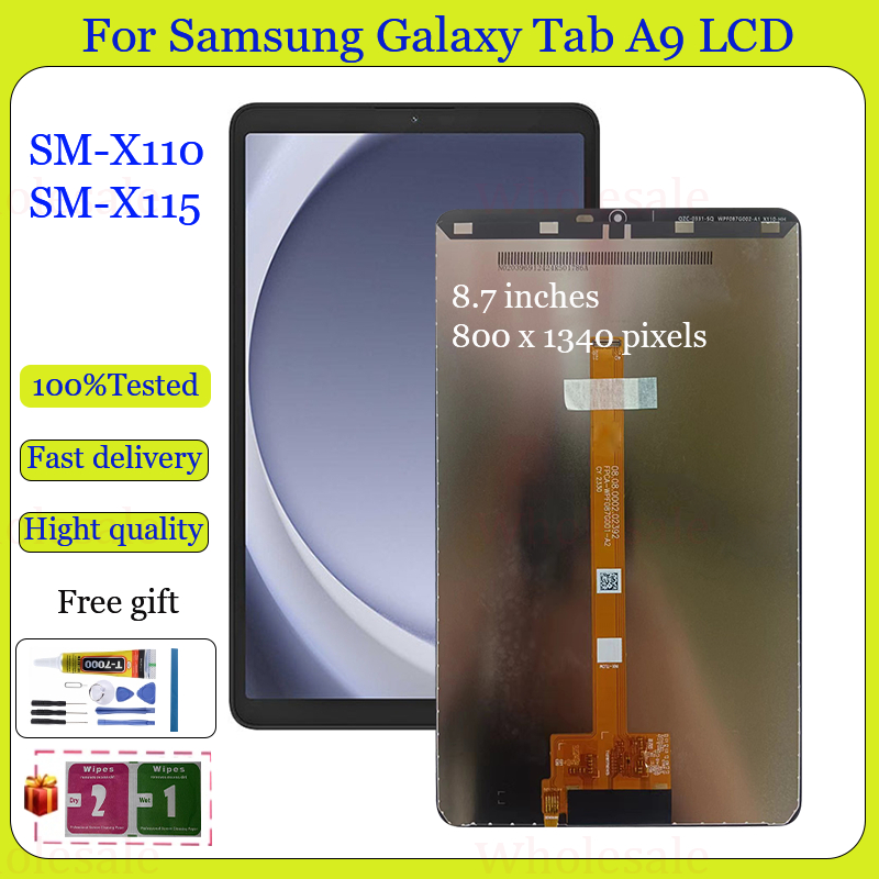 Original 8.7 Para Samsung Galaxy Tab A9 X110 X115 SM-X110 X115 Display ...