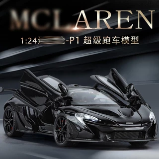 Escala 1/24 McLaren P1 Diecast Alloy Pull Back Car Brinquedo Colecionável Presentes Para Crianças