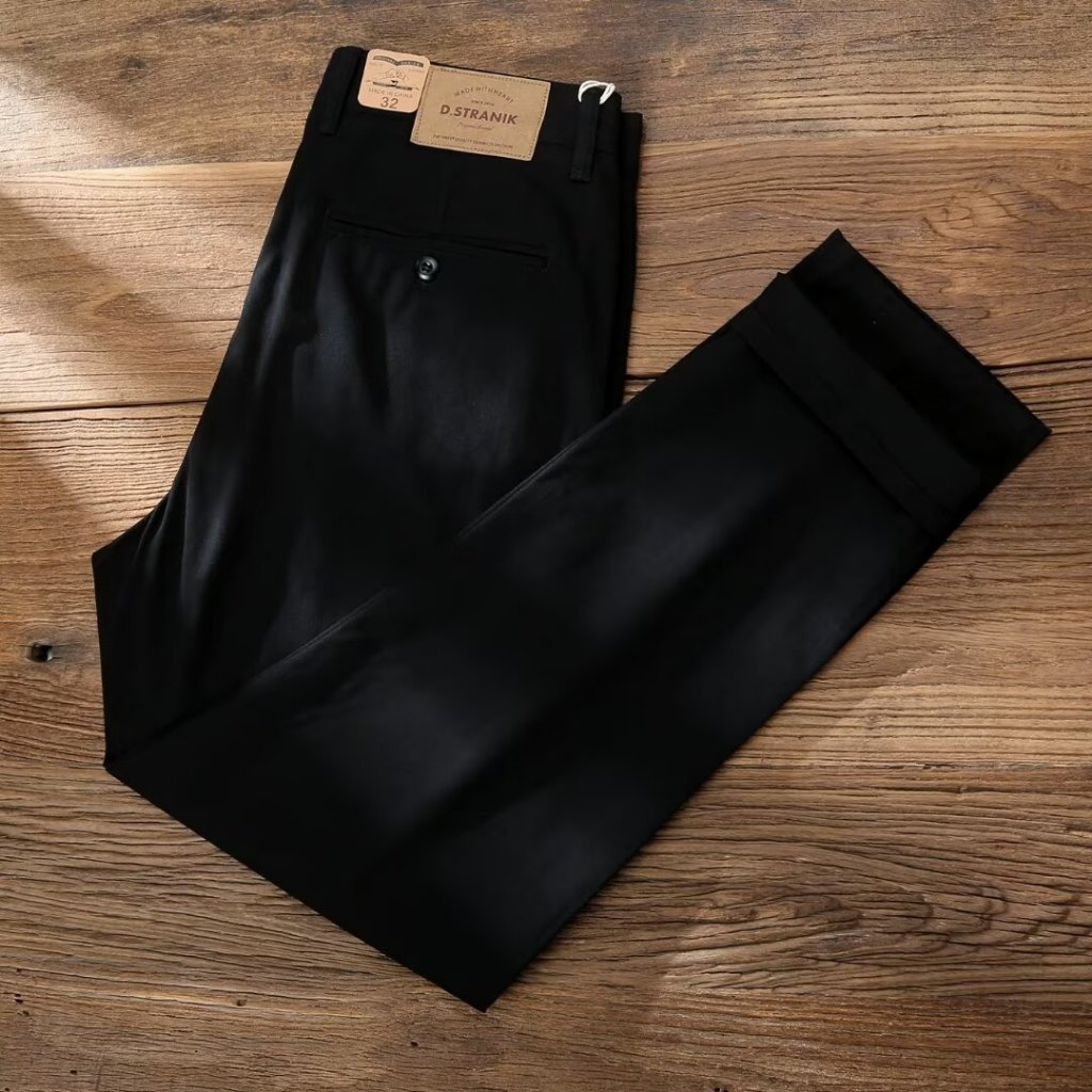 2024 primavera outono estiramento puro algodão estilo geral calças casuais masculinas quatro cores 28-36 solto em linha 