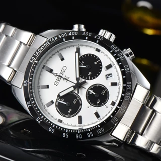 Produto De Venda Quente , Relógio De Quartzo Totalmente Funcional Masculino Seiko , Para As Mãos Funcionam Normalmente , Pulseira De Couro De Bezerro Esportivo