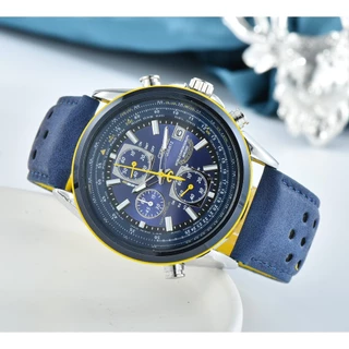 Heheshop Produto De Venda Quente Relógio De Quartzo Clássico Totalmente Funcional Masculino Citizen racing timer Pulseira De Aço Inoxidável Esportivo