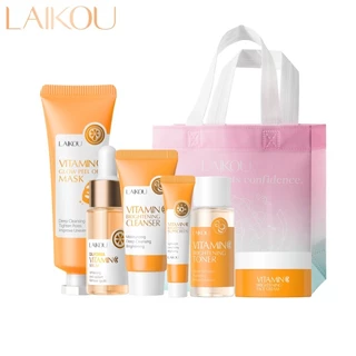 LAIKOU Vitamina C Conjunto De Cuidados Com A Pele Anti-Oxidação Iluminar O Tom Da Linhas Finas Suaves Reduzir Manchas em Oferta na Shopee