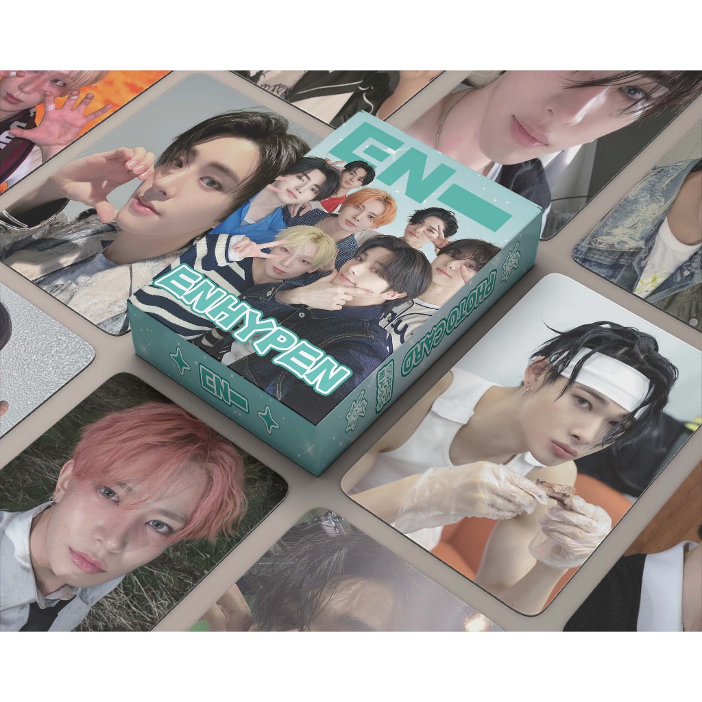 LINXX 55 Pcs ENHYPEN Cartão Holográfico A Laser Kpop
