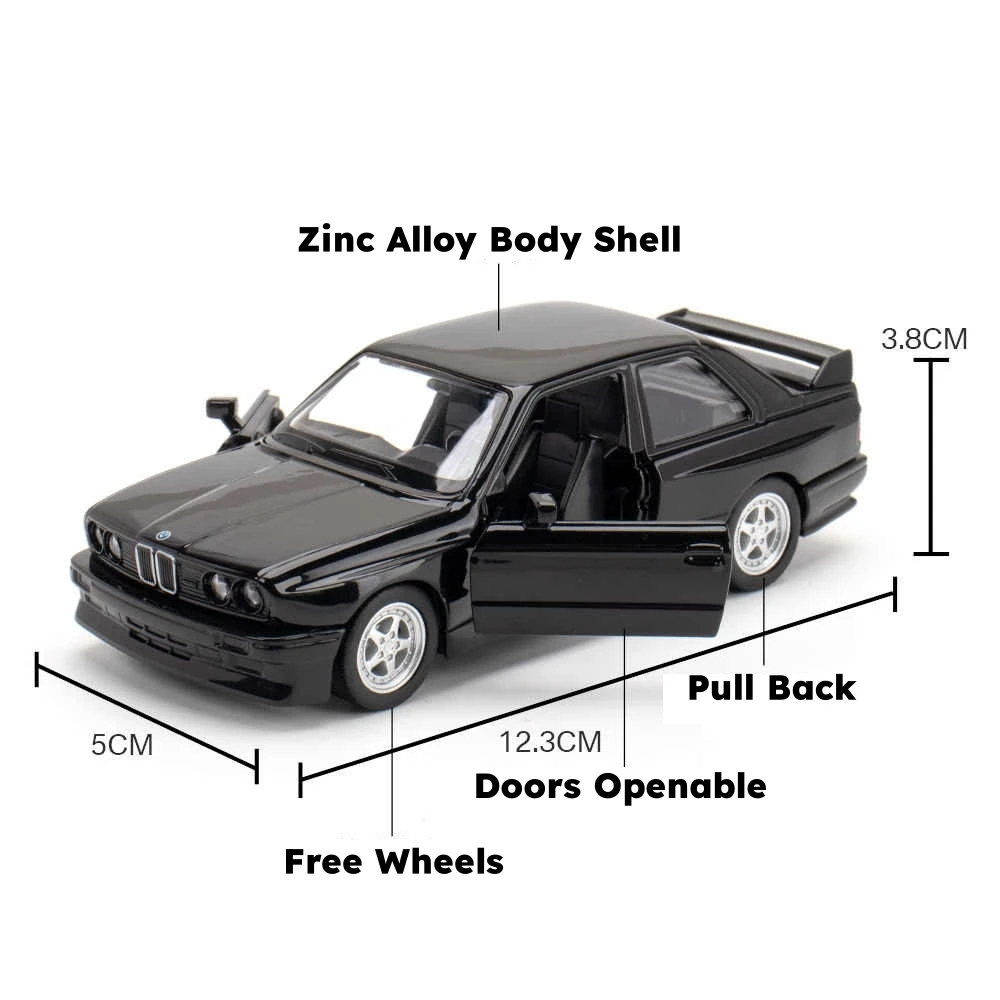 RMZ CITY 1/36 BMW M3 E30 1987 Modelos De Carros Fundidos
