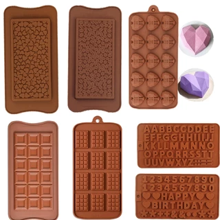 1 Pçs Silicone Bloco De Chocolate Barra Molde Bandeja De Gelo Decoração Do Bolo Cozimento Geléia Doces Ferramenta DIY Moldes De Cozinha