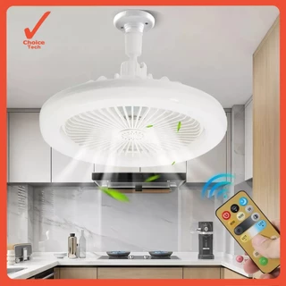 Ventilador De Teto Com Lâmpada Led Controle Remoto 3 Mod Diâmetro 230 Mm