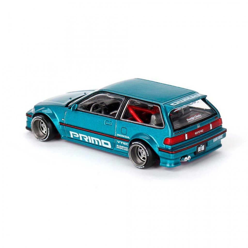 Mini GT x Kaido House KHMG126 1/64 Honda Civic EF Works V1 Modelo