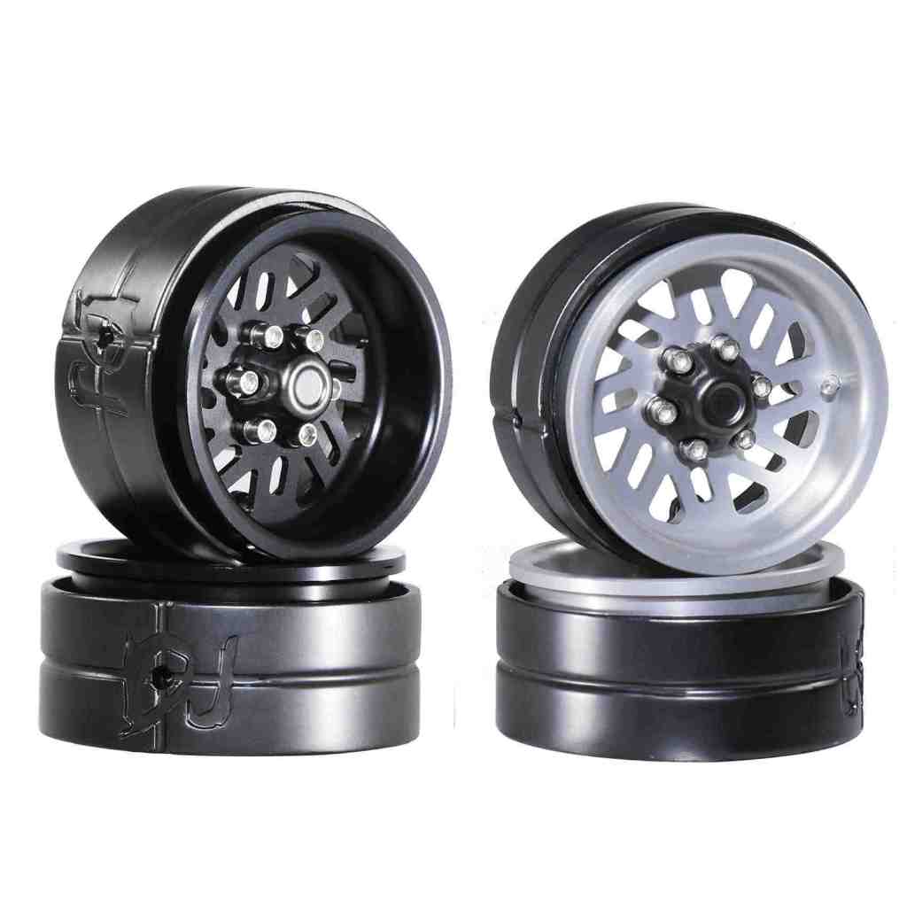 DJ Metal Liga De Alumínio 1.3 Em Pneus Roda Peso Ganho Hub Rodas 4 Pcs