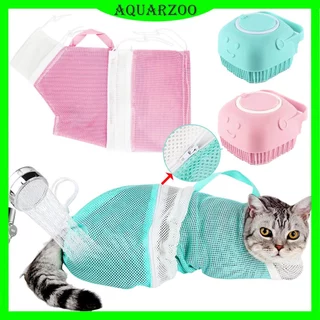 Saco De Gato Aquarzo Para Banho , Malha De Anti Arranhões Mordida Macio Durável Gatos E Cães Contenção Aliciamento Lavag