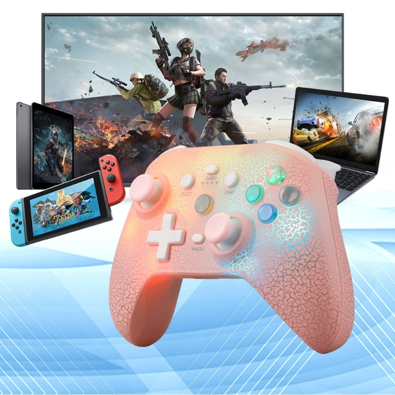 RGB Gamepad Joystick Sem Fio Controlador Bluetooth Para PS4 PS3 PS