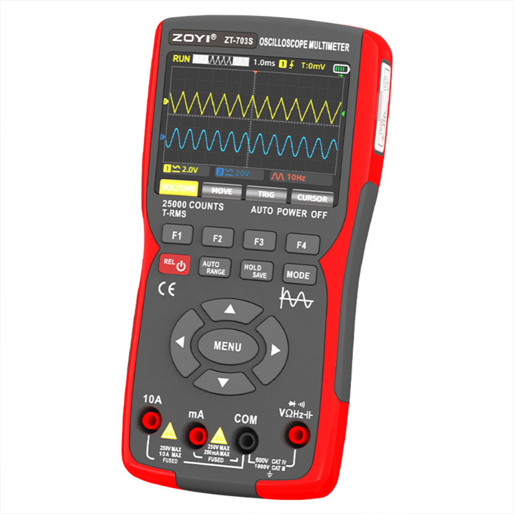 Zoyi ZT-703S Multímetro osciloscópio multifuncional três em um de