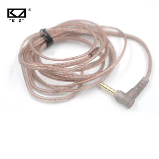 KZ ZS10 ZSN EDX Pro Cabo De Atualização Plano De Cobre Sem Oxigênio De Alta Pureza 2 Pinos 0.75/0.78 Mm Pino B/C 3.5 Fio