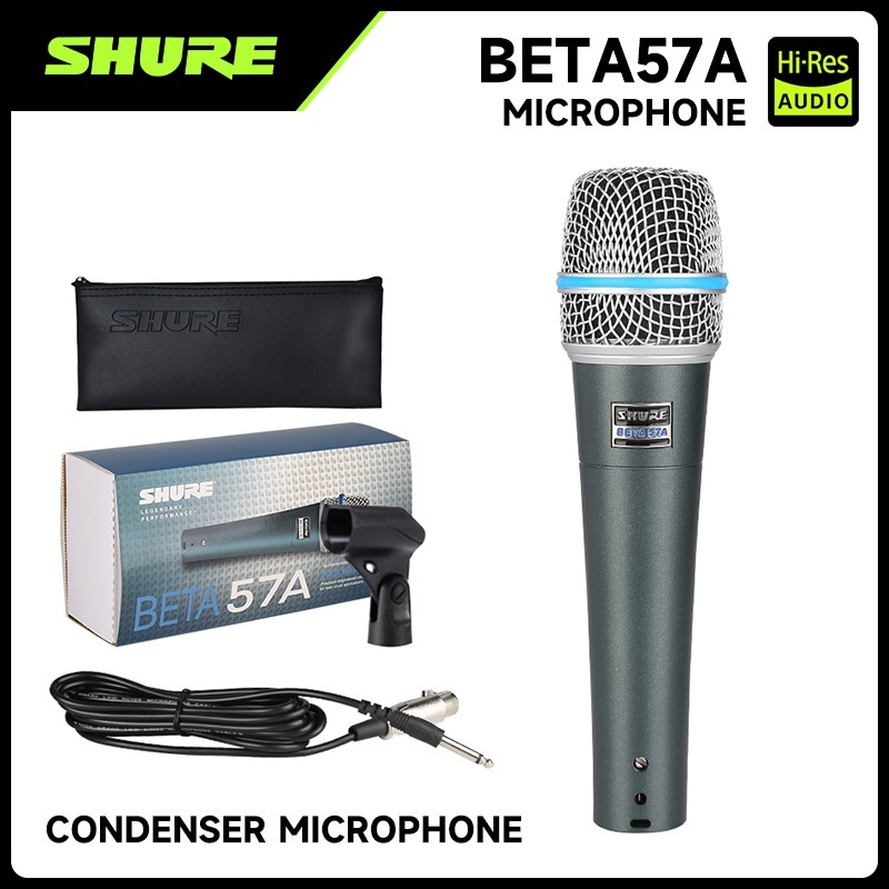 Shure beta87a/beta58a/beta57a Microfone condensador profissional