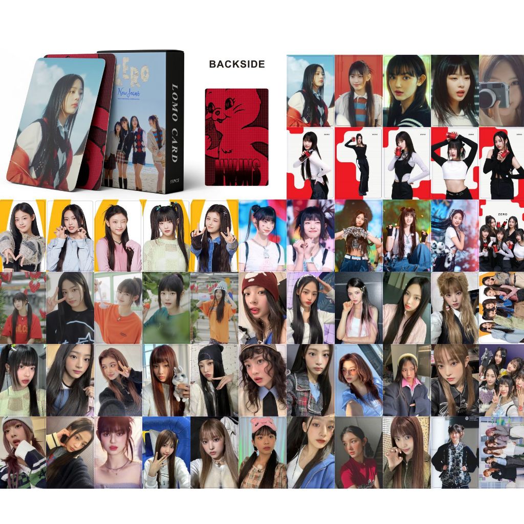 55pcs/Caixa New-Jeans Photocards OMG Attenção LOMO Cartão Novo