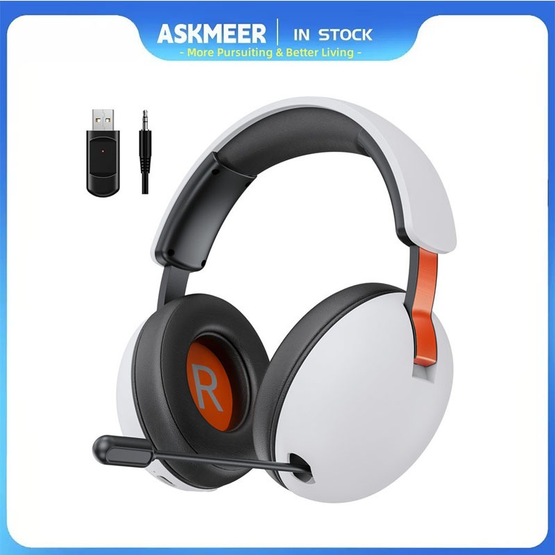BL500 PRO 2.4GHz USB Dongle Wireless Bluetooth Headset Music PC PS4 PS5 phone with microphone
