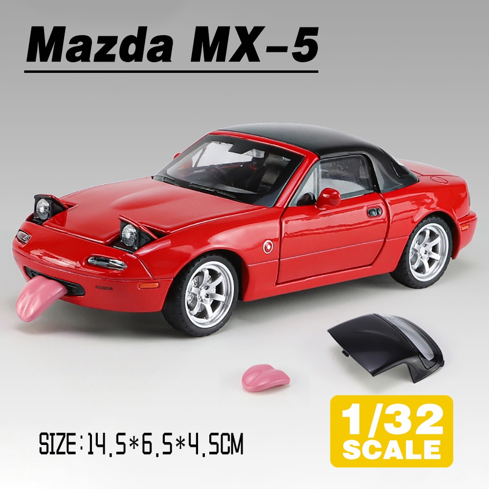 KLT 1 : 32 Mazda MX-5 Metal Alloy Toys Carro Modelo Diecast