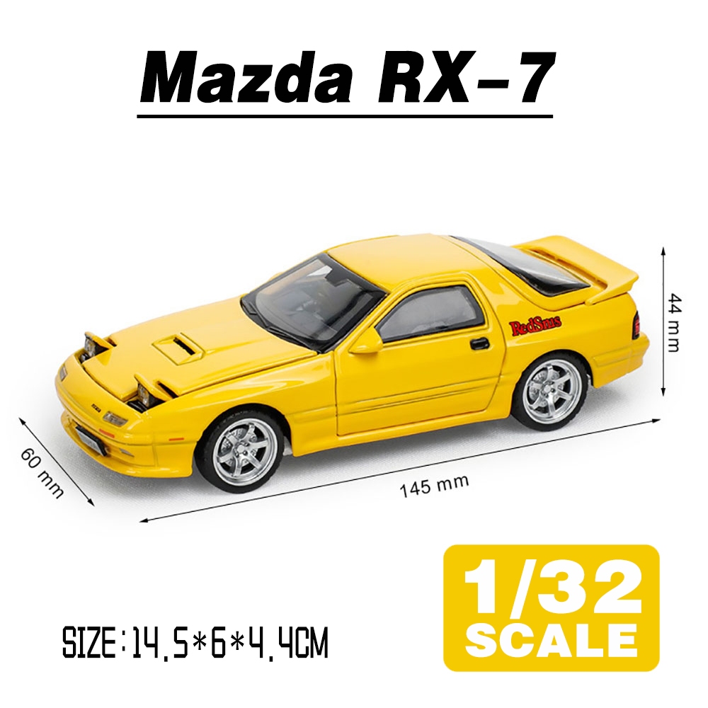 KLT 1 : 32 Mazda RX-7 Metal Alloy Toys Car Modelo Veículo Diecast
