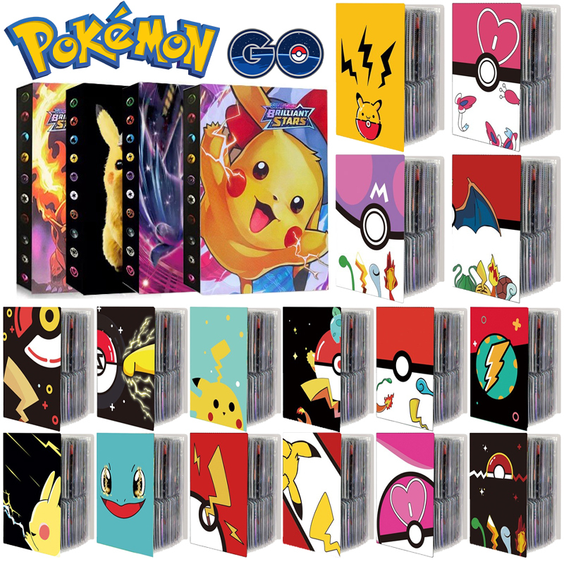 100 Estilo 240 Capacidade Cartões Titular Fichários Álbuns Para Pokemon CCG MTG Magia Yugioh Board Game Manga Book Card
