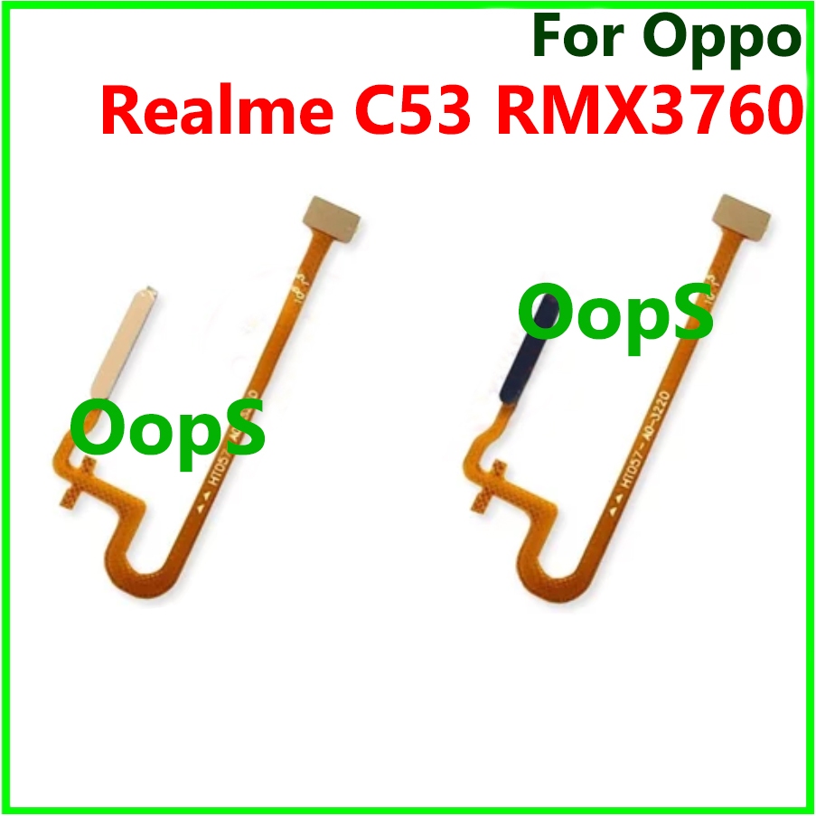 sensor De Impressão Digital Flexível Para Realme C53 RMX3760 Botão Liga ...