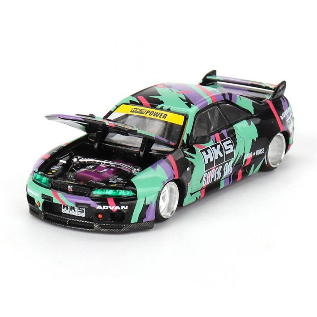 Mini GT x Kaido House KHMG129 1/64 Nissan Skyline-R R33 HKS V1