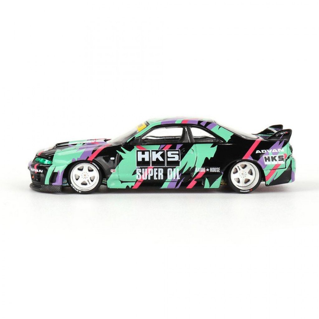 ミニカー mini GT kaido house skyline 94 Mini GT x Kaido House KHMG129 1/64 Nissan Skyline-R R33 HKS V1