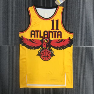 Camisa Masculina De Basquete Atlanta Hawks Trae Young 2022 Amarela