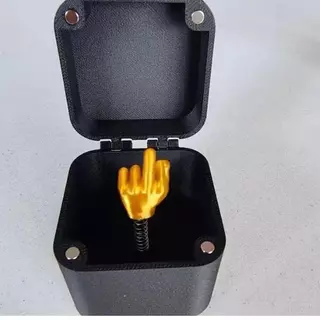 Conjunto De Caixa De Dedo Médio , Presente Surpresa Pop Up Passarinho Em Uma , Entrada Anel Travessura