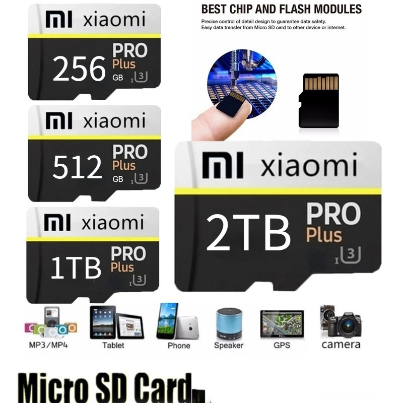 Cartão De Memória Original 256GB Flash Mini Micro SD 256GB 512GB 1TB ...