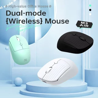 Machenike M3 Air Office Mouse Dual Mode 2.4G/Bluetooth Sem Fio Redução De Ruído Suporte Ergonômico Recarregável Para MAC