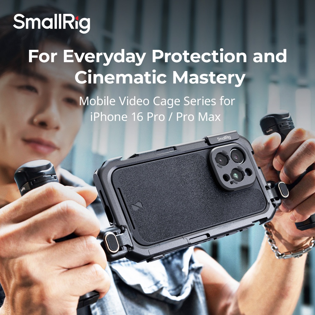 Gaiola De Vídeo Móvel SmallRig/Kit Portátil Duplo Para i-Phone 16