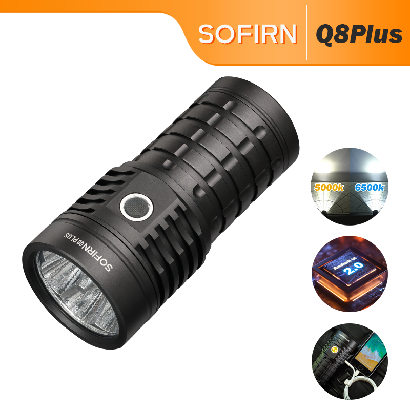 Sofirn Q8Plus (EC06) Lanterna LED Super Potente 16000lm USB C