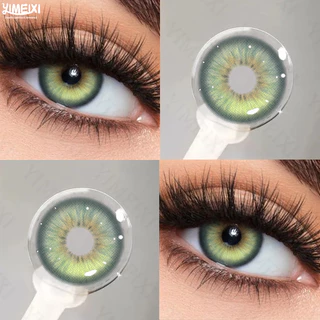 Lente De Contato Yimeixi Iris Green Com Grau 14.2 Mm Verde/Azul/Cinza/Marrom Uso Anual Pupilas De Beleza Cosméticos Para em Oferta na Shopee