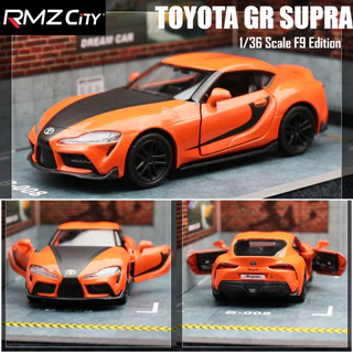 RMZ CITY 1/: 36 Toyota GR SUPRA Simulação Modelos De Carros Fundidos Em Liga Metálica Miniatura Puxar Para Trás Coleção 