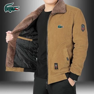 Crocodile embroidery autumn and winter cotton men's and women's jackets