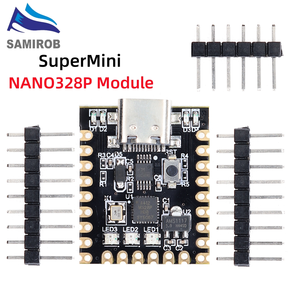 Arduino Nano Mini Ultra Pequeno Tipo-C Placa De Desenvolvimento ...
