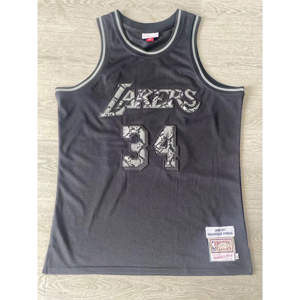 Camisa Masculina De Couro Pele De Cobra Kobe Bryant Los Angeles Lakers Shaquillle O'Neal Esportiva Preta