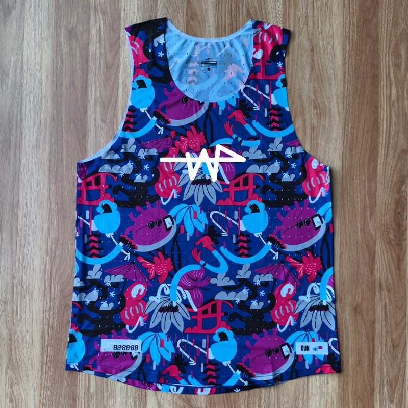 Tóquio Boston Man Elite Maratona Sem Costura Colete Esportivo De Corrida Rápida Atleta Pista Campo Singlet