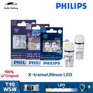 Philips X-treme Ultinon LED T10 W5W 6000K 6500K 8000K Lâmpadas de sinalização de giro de carro com luz branca e azul