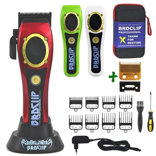 BRDCLIP 100 8000RPM Motores De Alta Velocidade Clipper De Cabelo Ferramentas De Barbeiro Profissionais Adaptador De Corte De Alto Torque Com Base