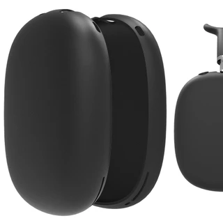 Capa De Silicone Geekria Compatível Com Fones De Ouvido AirPods Max , Proteção Contra Arranhões/Para (Preta)