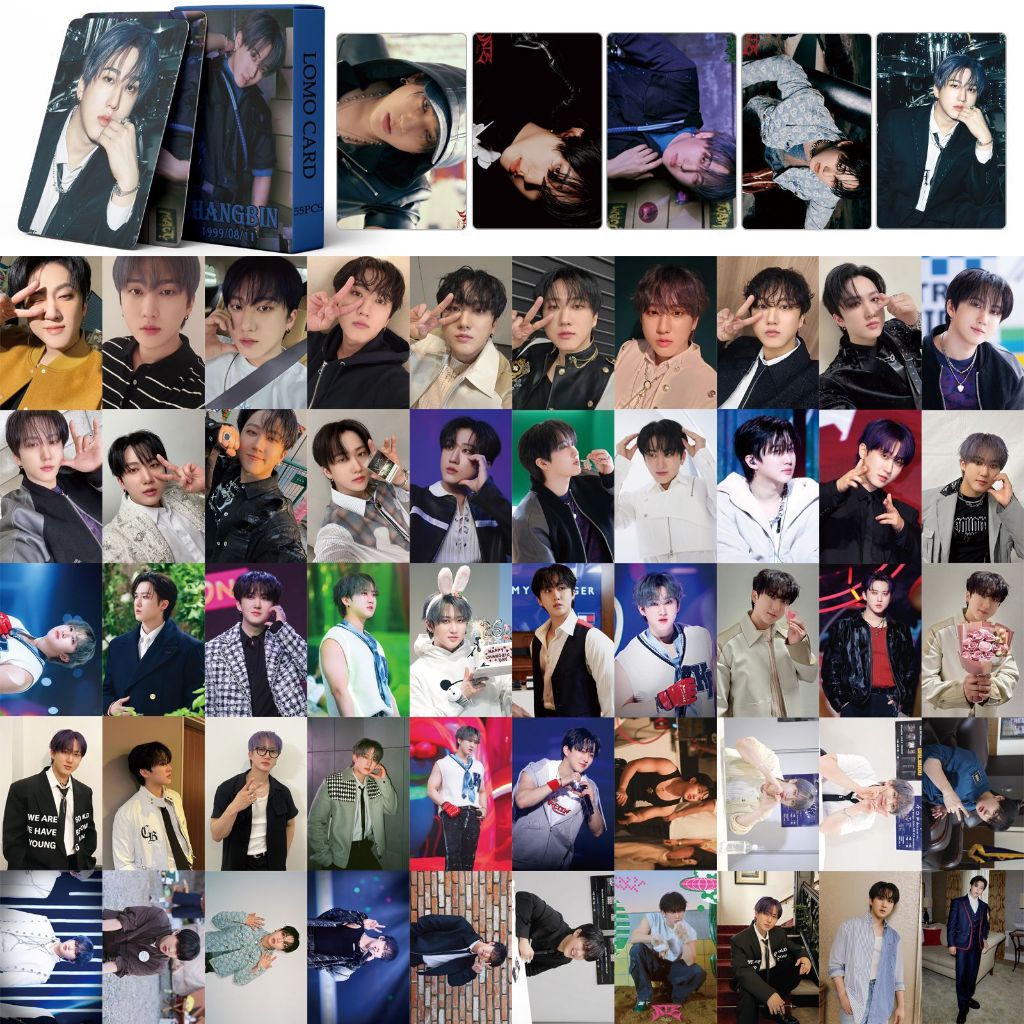 55pcs STRAY KIDS SKZ HOP Lomo Cartões Perder My Breath Magic