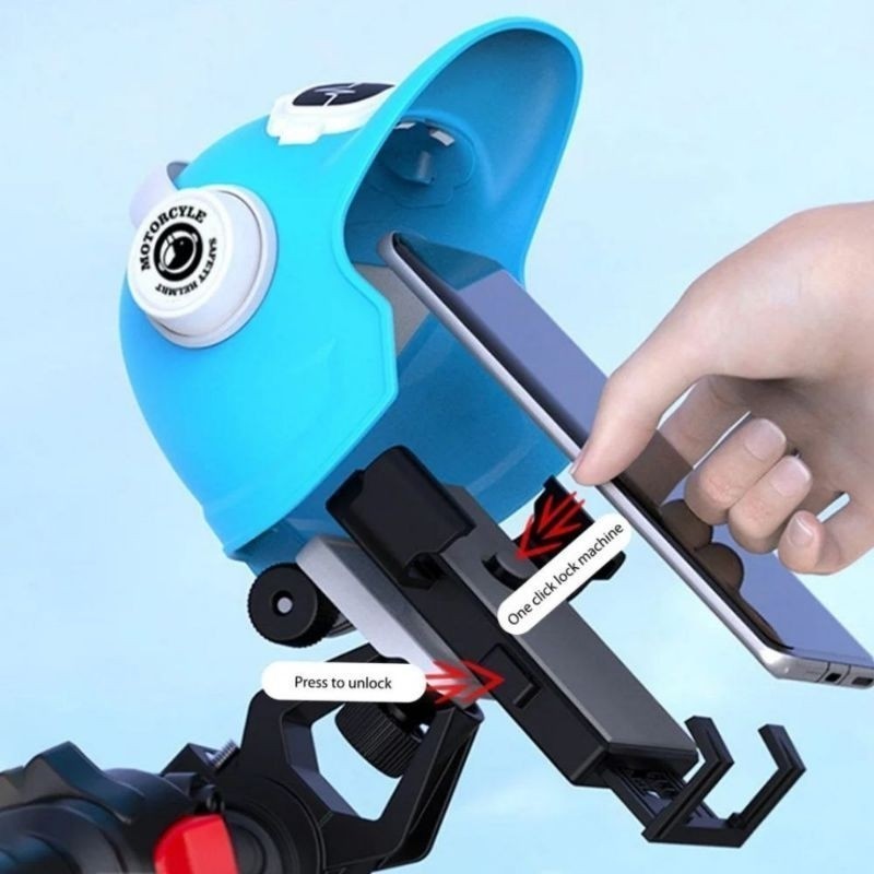 Suporte Celular Moto Bike Bicicleta Elétrica Universal Proteção Contra Reflexo Luz Sol