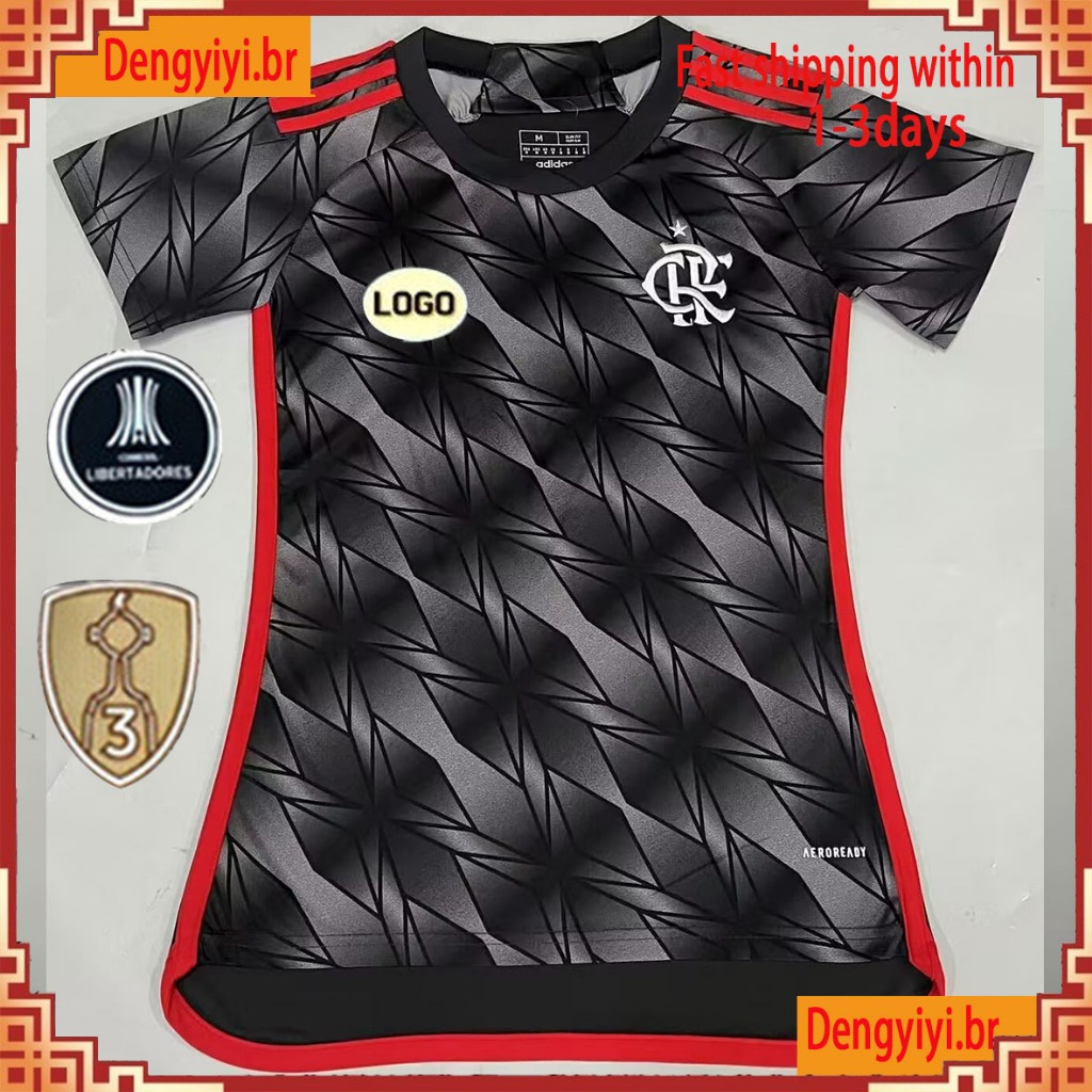 24-25 Flamengo longe 2 mulheres Tailândia 1:1 camisa de futebol personalizada S-2XL Alta qualidade moletom camisa de tim