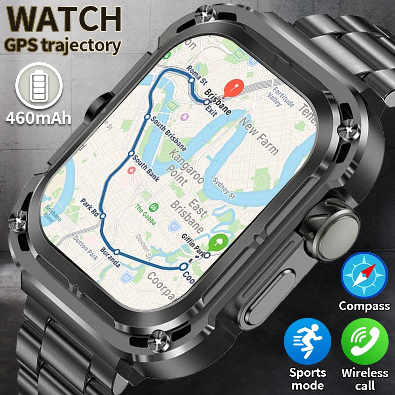 LIGE Smartwatch Relógio Inteligente Z85MAX Original À Prova D'água GPS Rastreador De Fitness Multi-Esporte NFC + 3 Corre