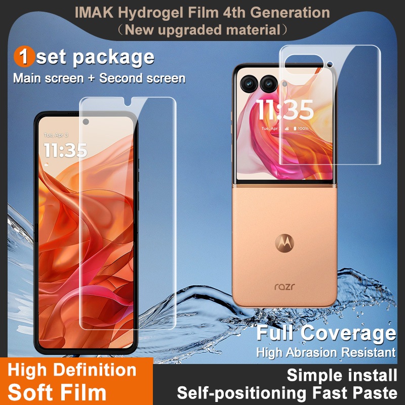 IMAK Motorola Moto Razr 50 Ultra Soft Film Razr+ Razr Plus 2024 3D