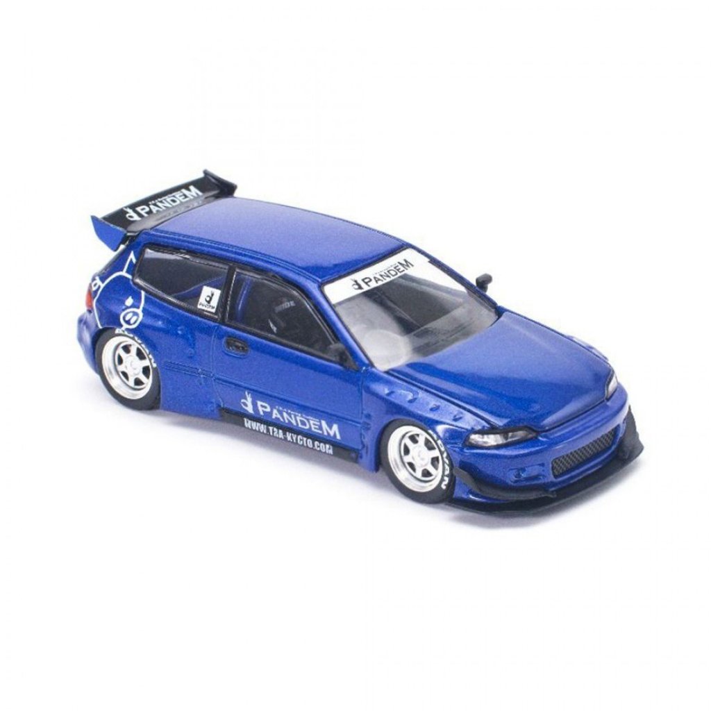 Poprace PRE001 1/64 Honda Civic EG6 PANDEM v1.5 Metálico Azul
