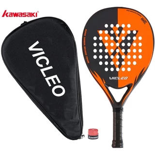Raquete De Tênis De Praia Kawasaki Vicleo Master 100 Padel Com Face De Fibra De Carbono EVA Bolsa De Transporte Portátil
